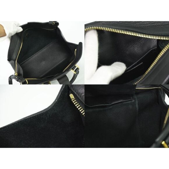 Authentic Saint Laurent Petit Cabas Su Y-line 2WAY Shoulder Bag Handbag - Picture 8 of 9